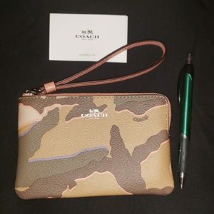 Coach Camo Wristlet